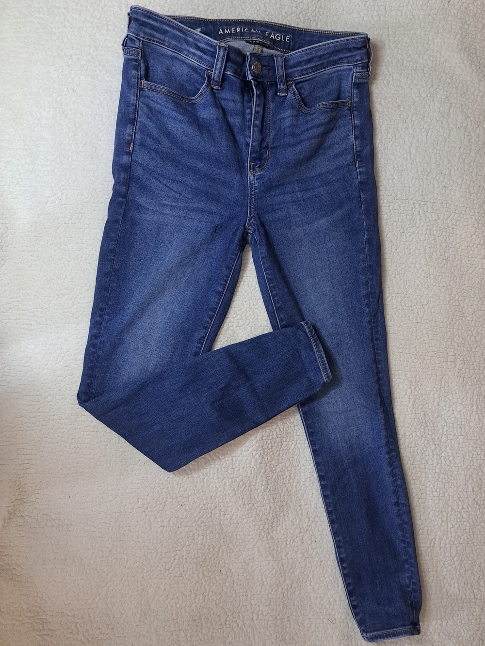 American Eagle Outfitters Women's Dark Blue Skinny Jeans